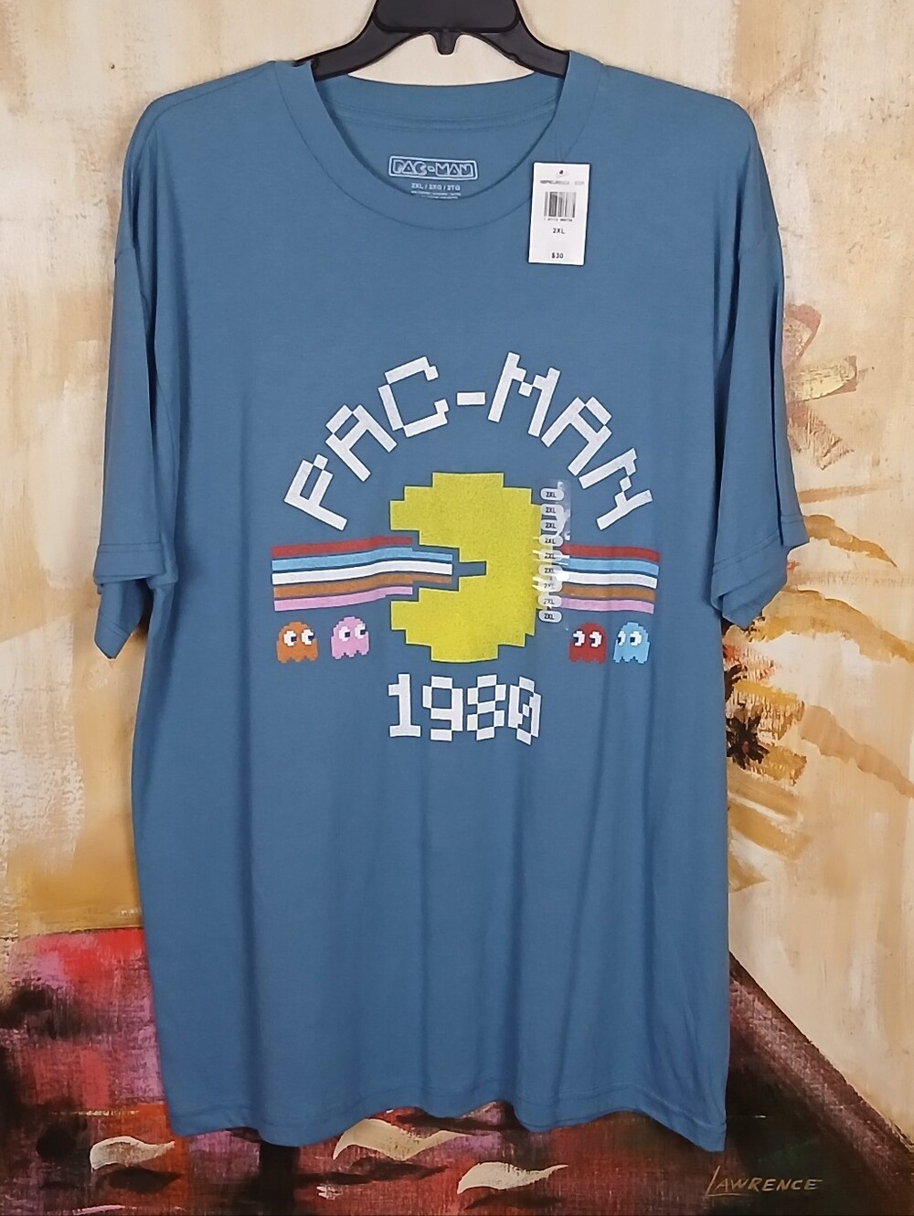 NWT Pac-Man 1980 Vintage Graphic T-Shirt - Men's 2XL
